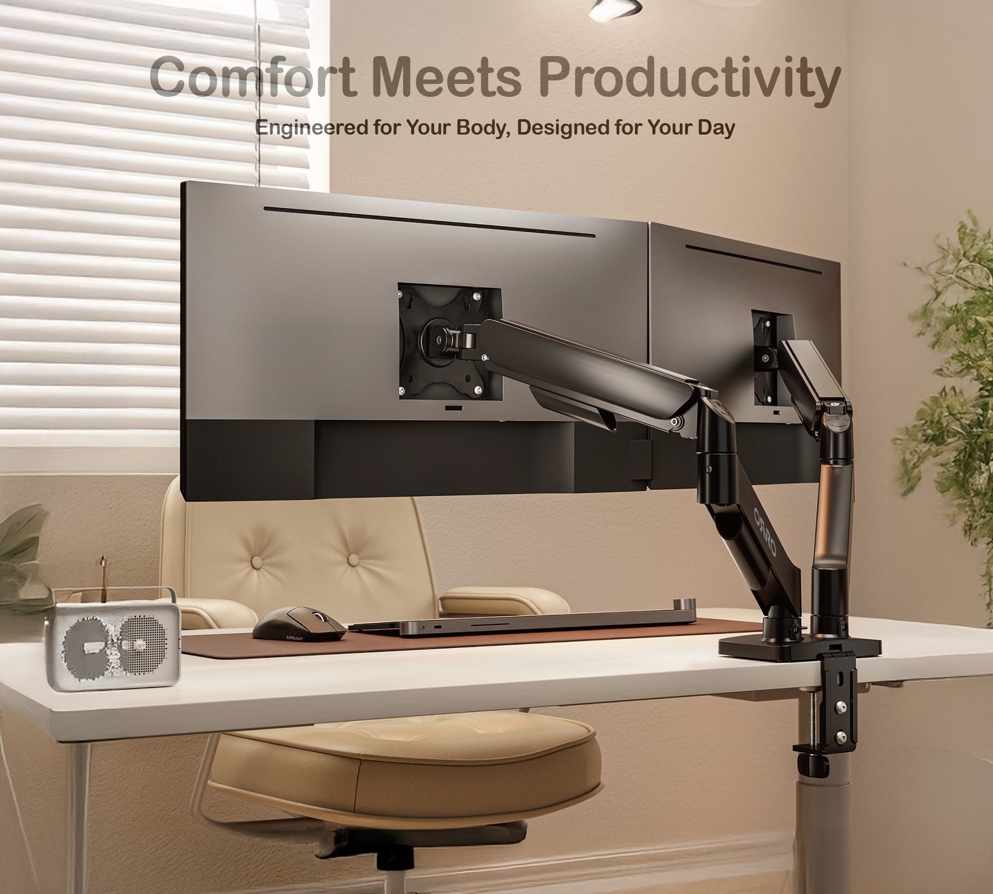 ORRO Home Gen 2 - Dual Monitor Arm