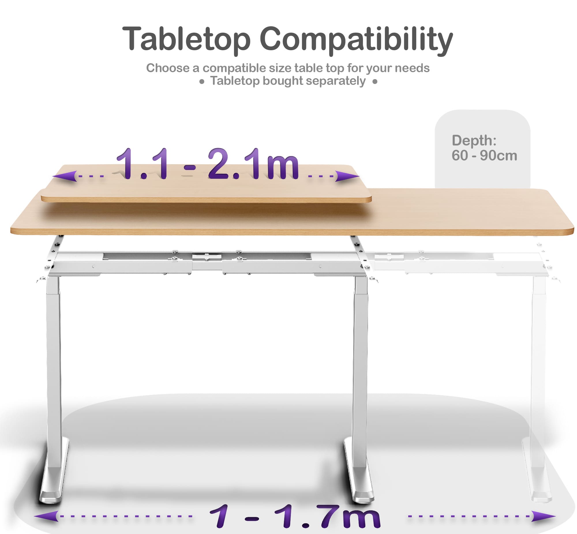 ORRO Pro Standing Desk Frame