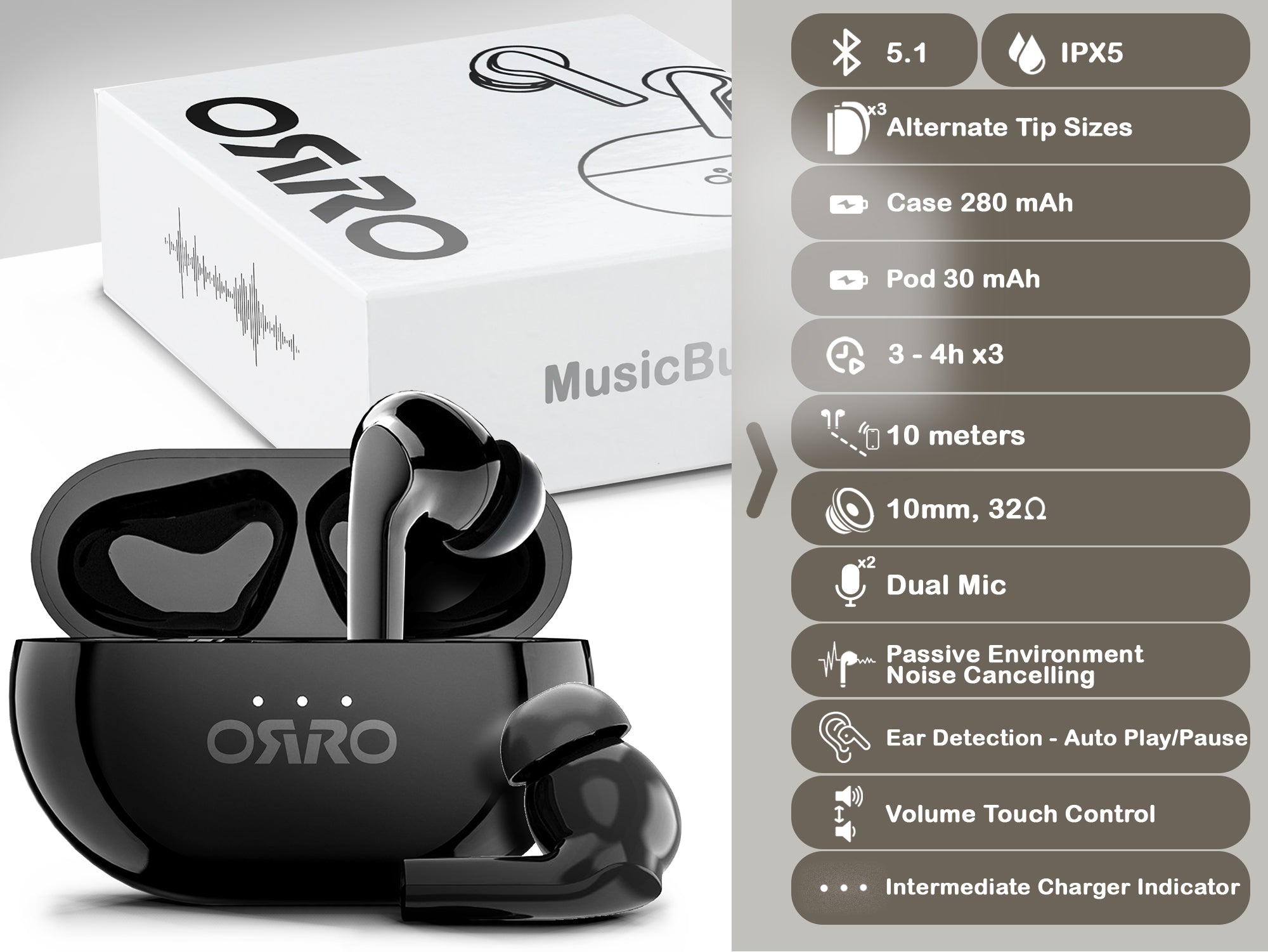 ORRO MusicBuds