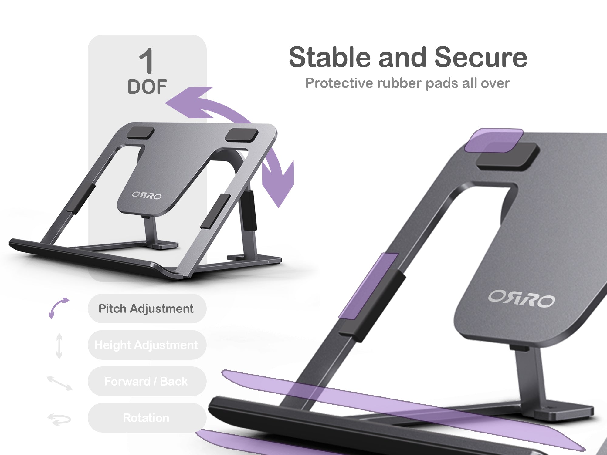 ORRO Tablet Home Series - Foldable Flatpack Stand