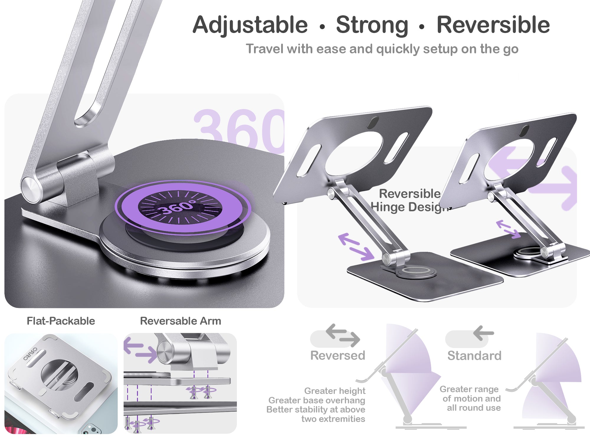 ORRO Laptop Pro Plus Series - Fully Adjustable Stand