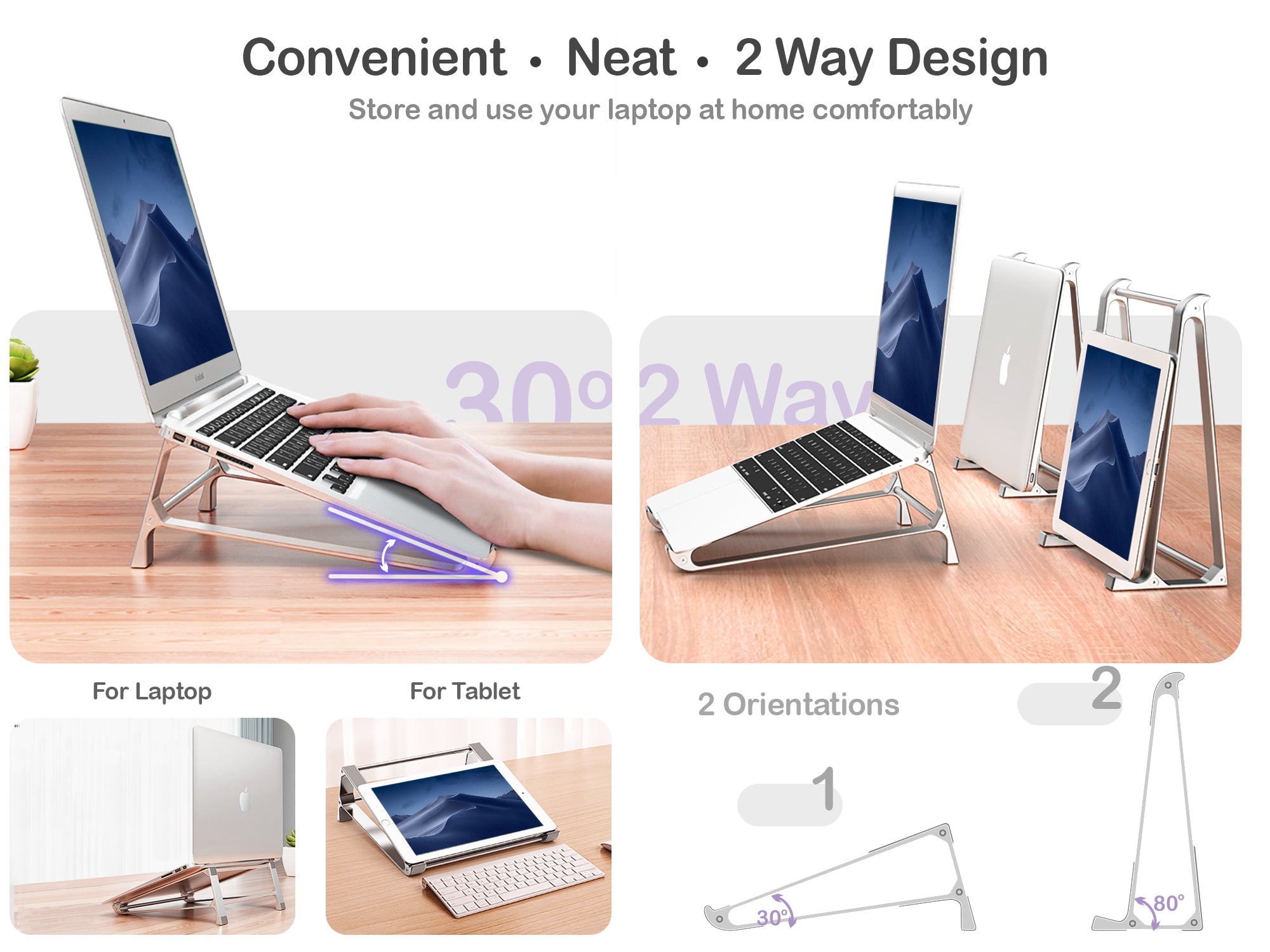 ORRO Laptop Home Series - 2-Way Stand