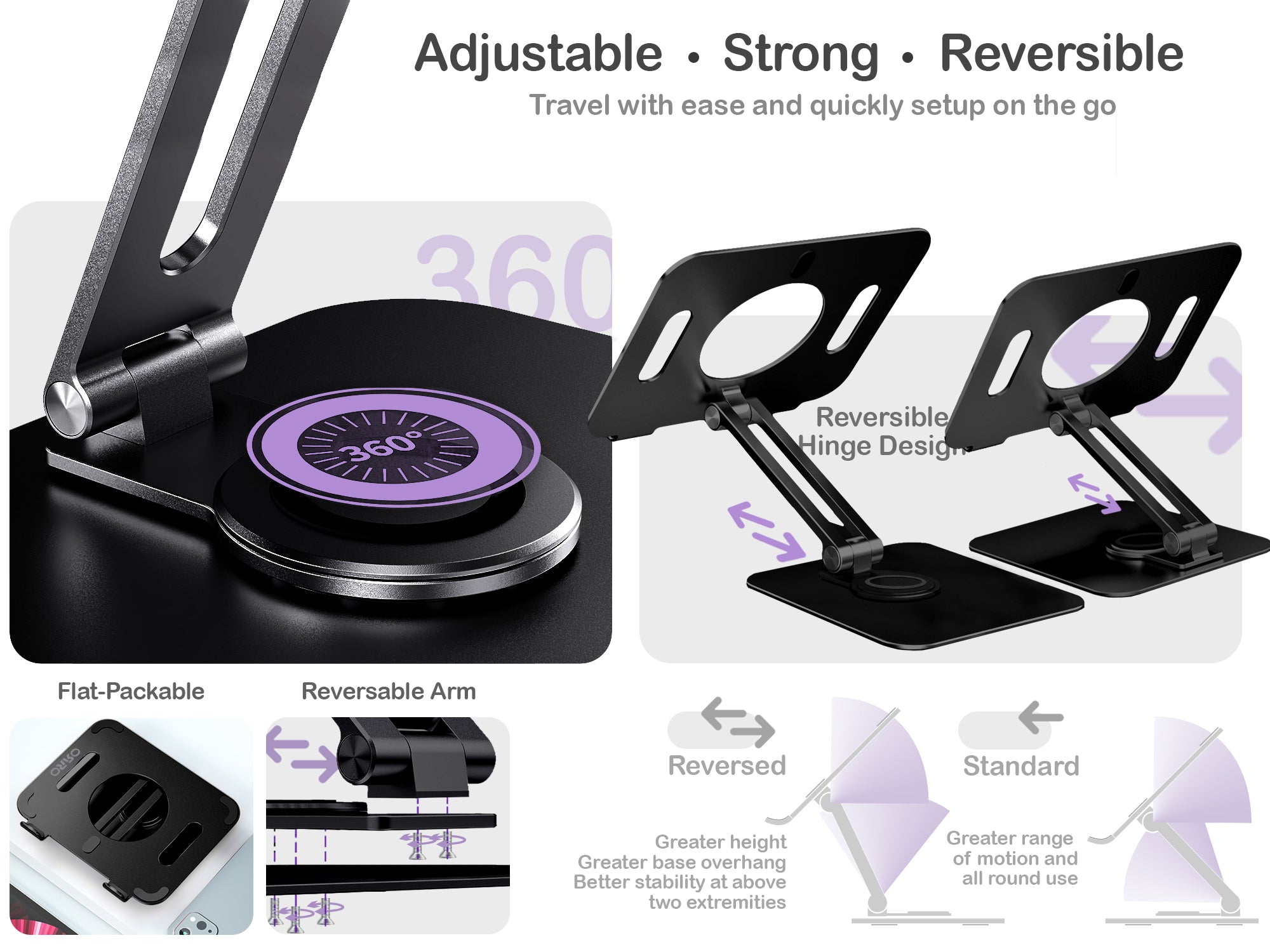 ORRO Laptop Pro Plus Series - Fully Adjustable Stand