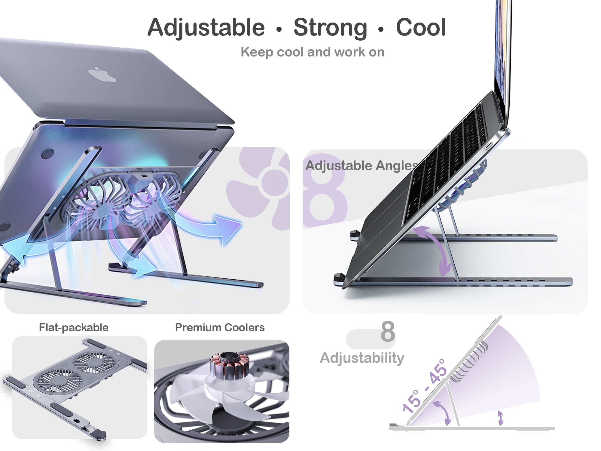 ORRO Laptop Home Series - Foldable Stand With Cooling Fan