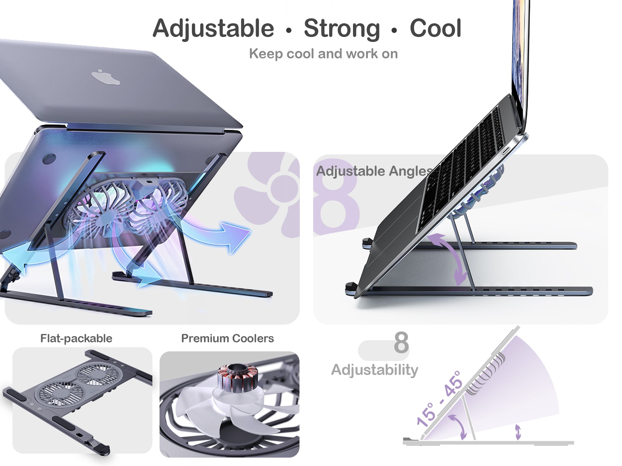 ORRO Laptop Home Series - Foldable Stand With Cooling Fan