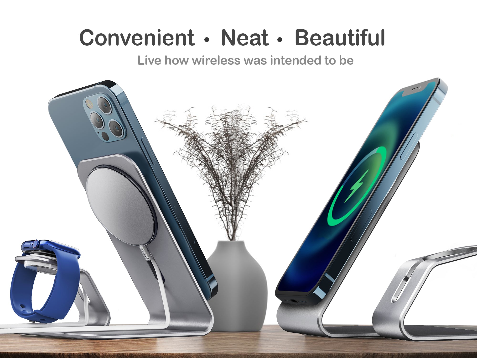 ORRO Mobile Home Plus Series - MagSafe iPhone and Apple Watch Stand