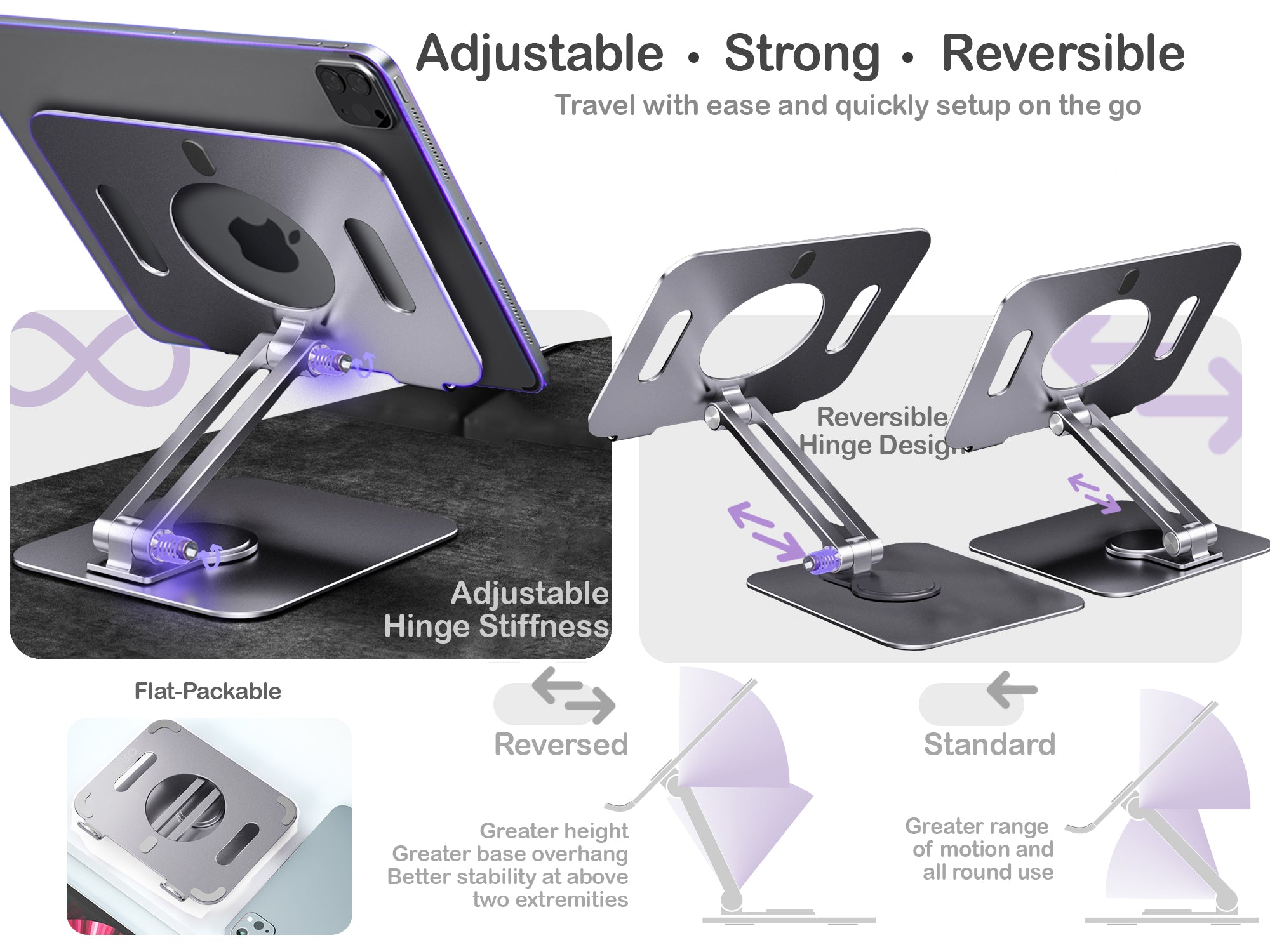 ORRO Tablet Pro Plus Series - Fully Adjustable Stand