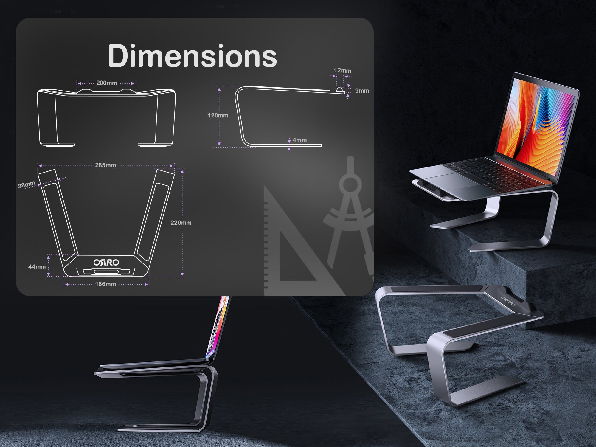 ORRO Laptop Home Plus Series - Laptop Riser