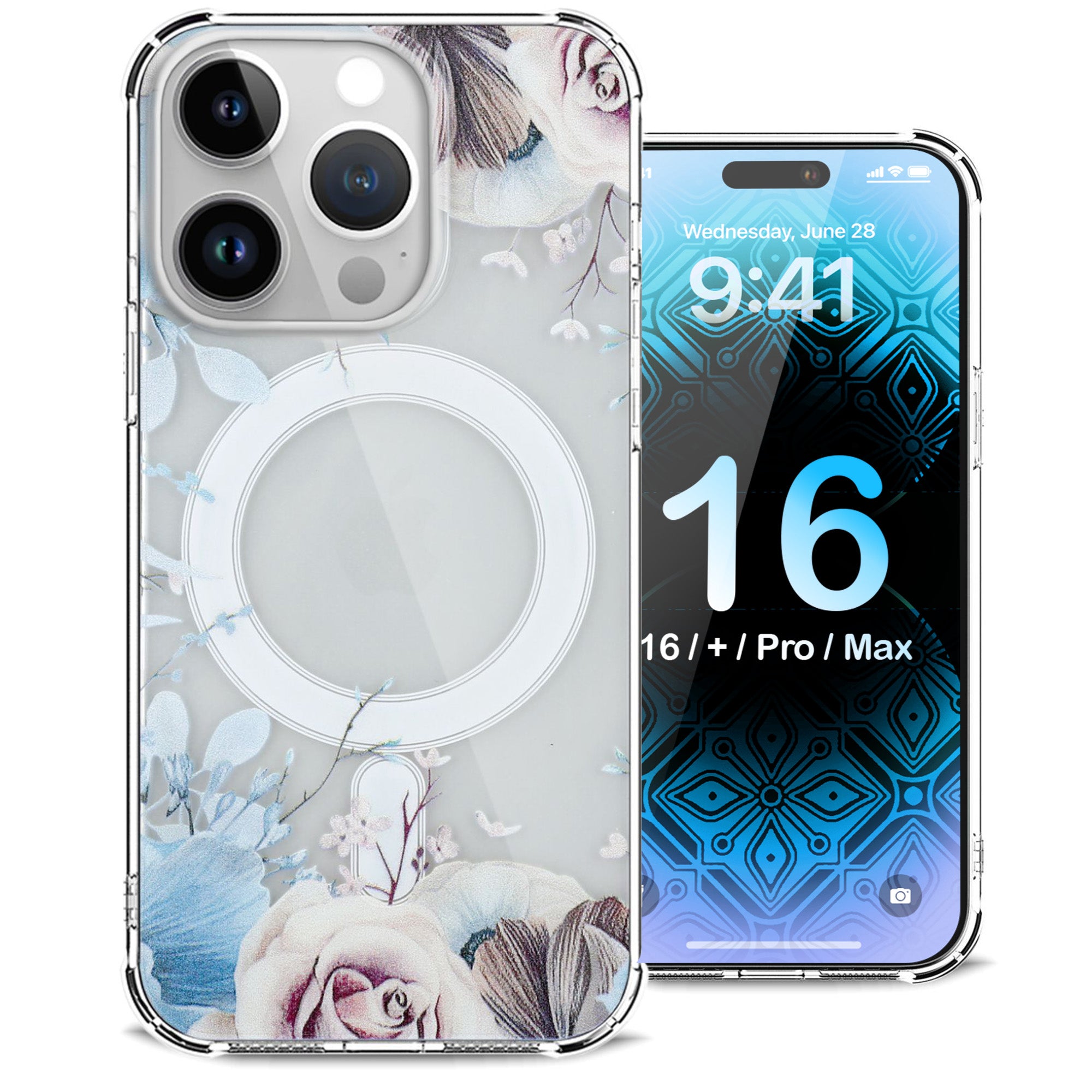 ORRO iPhone 16 Series Case - MagSafe Floral