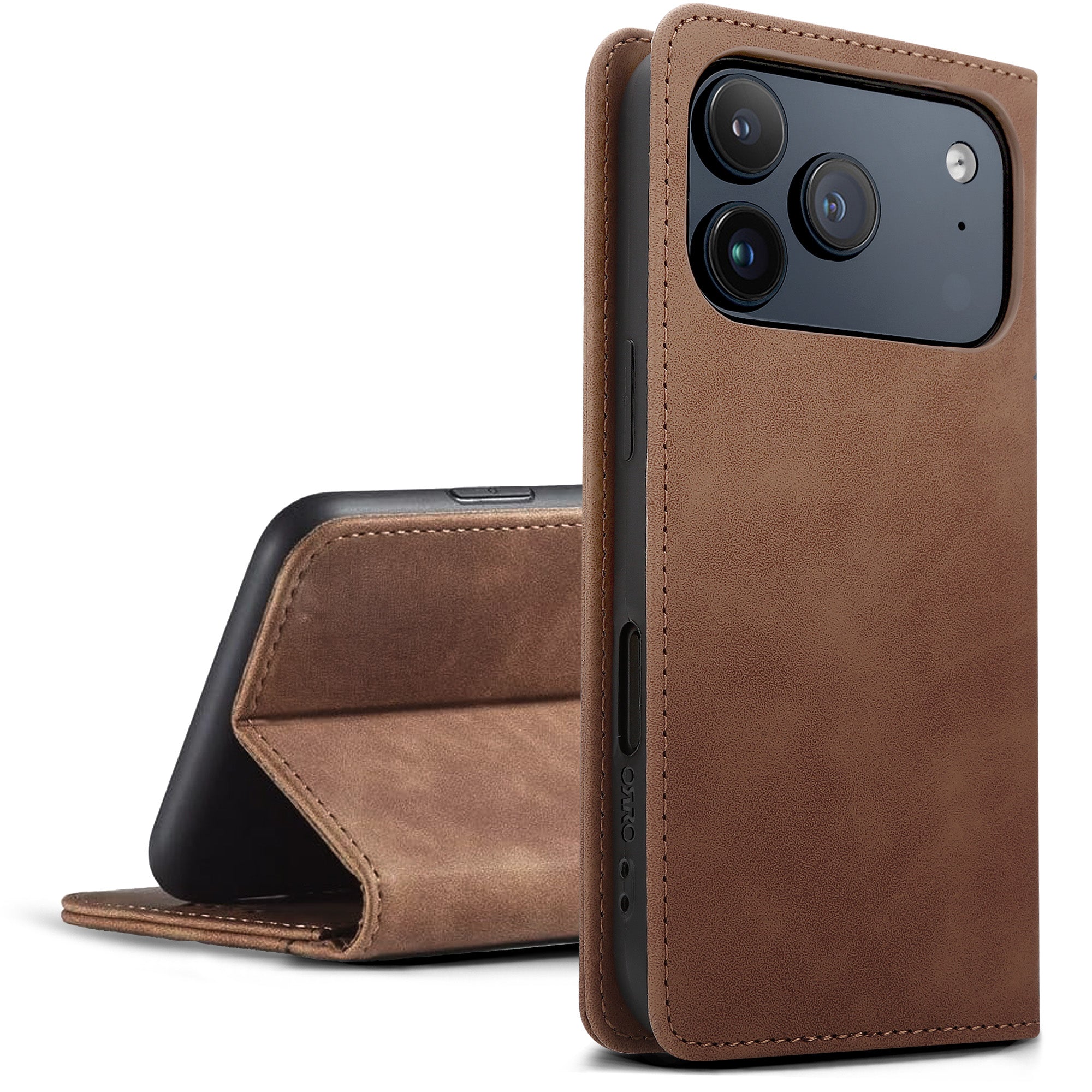 ORRO iPhone 17 Series Case - Vegan Leather Wallet Flip