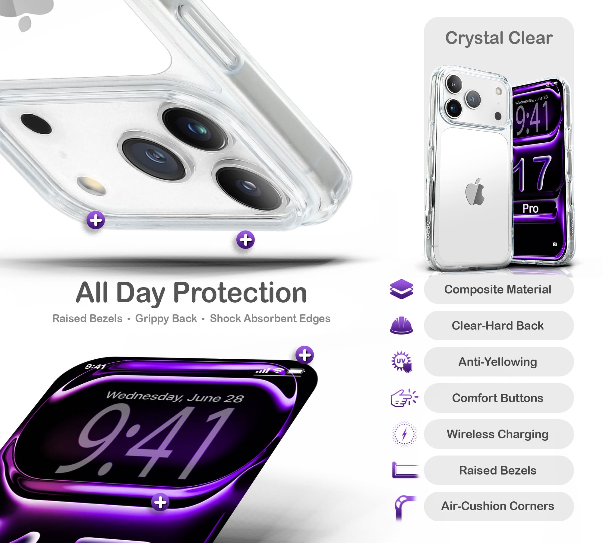 ORRO iPhone 17 Series Case - Clear