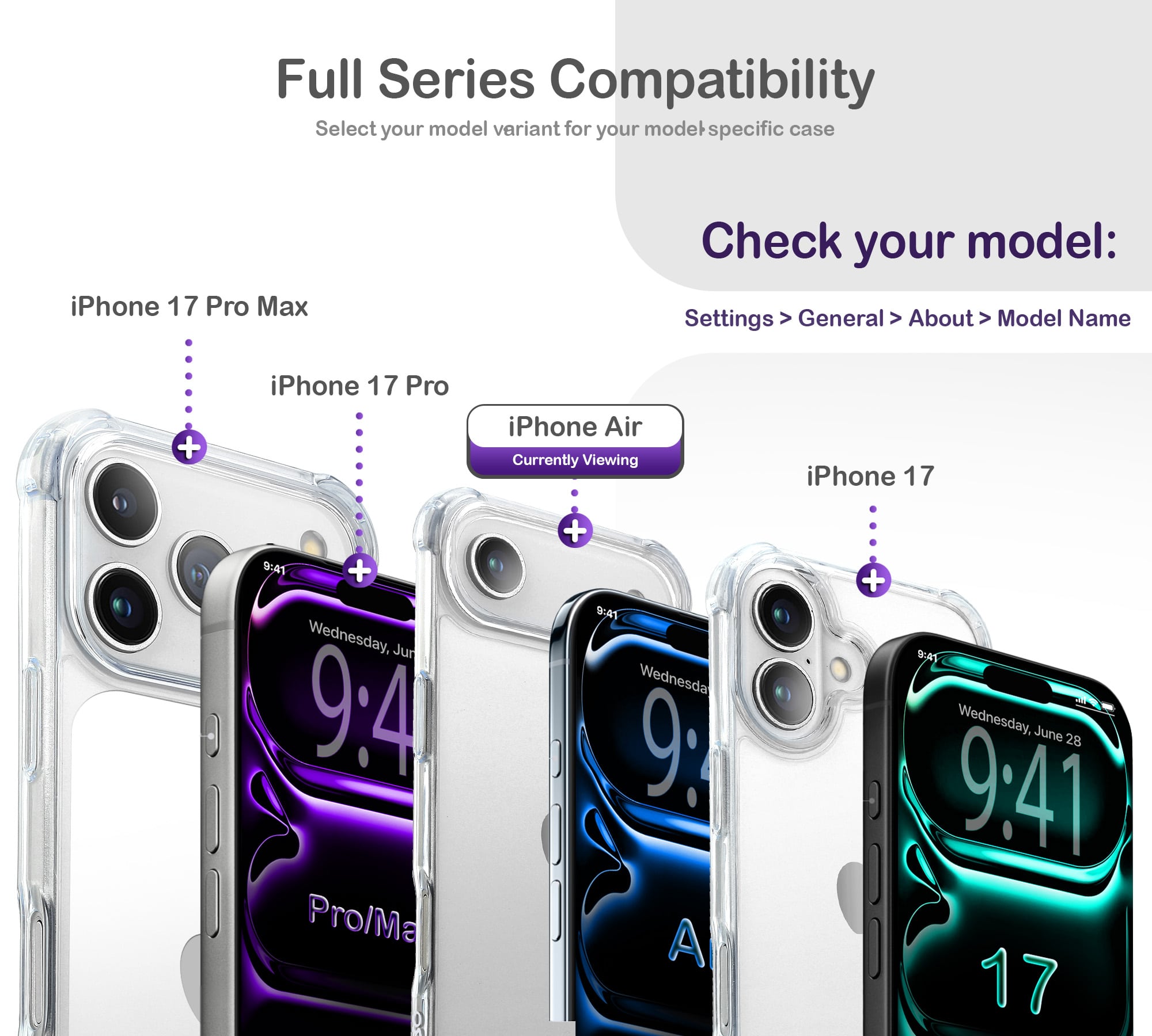 ORRO iPhone 17 Series Case - Clear