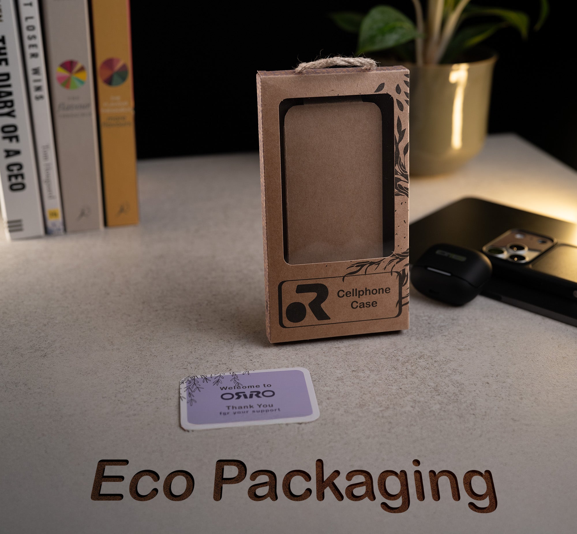 ORRO iPhone 17 Series Case - 360 Kickstand Light Wood Finish