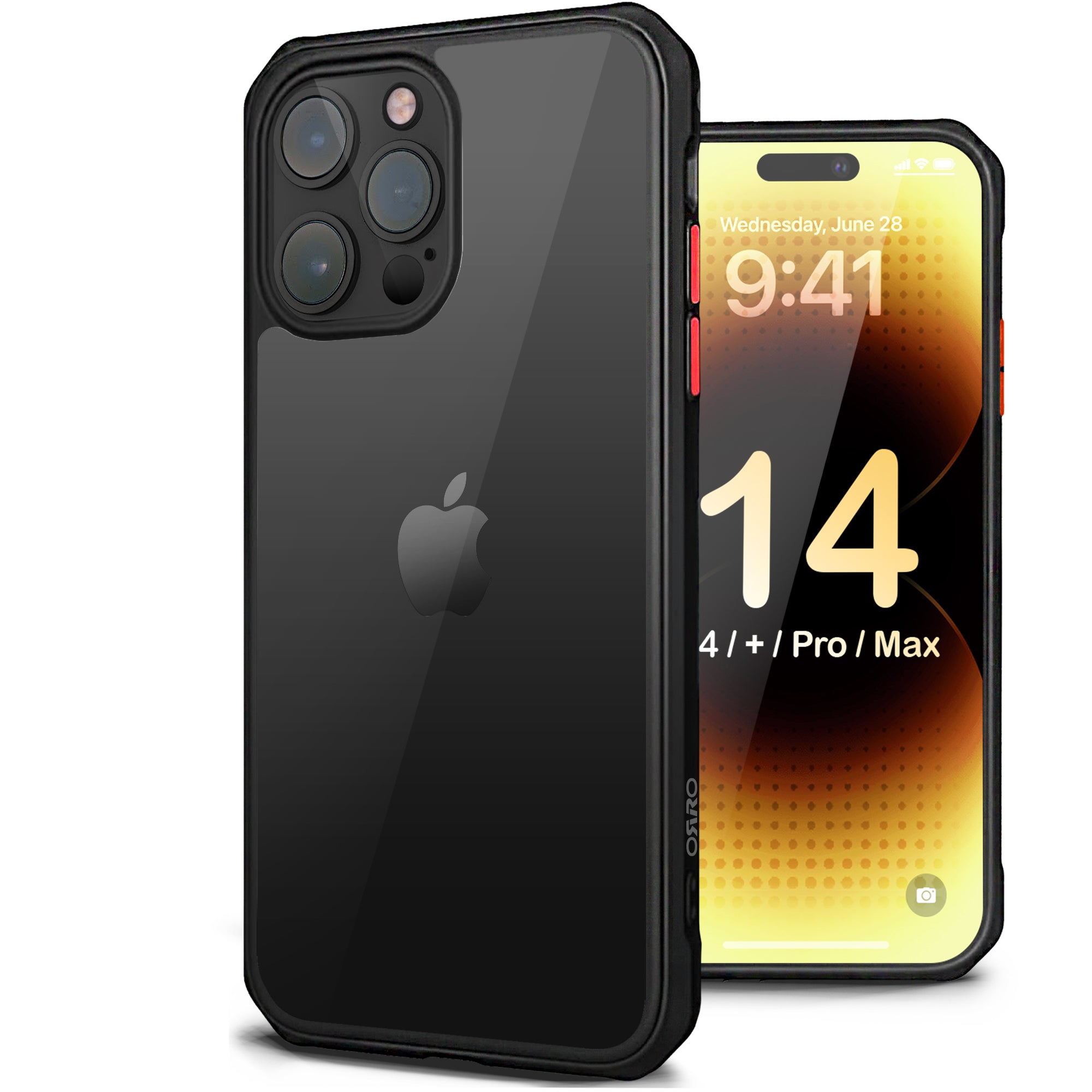 ORRO iPhone 14 Series Case - Armour Edge Clear Back